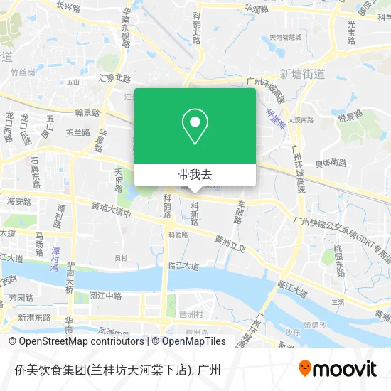 侨美饮食集团(兰桂坊天河棠下店)地图