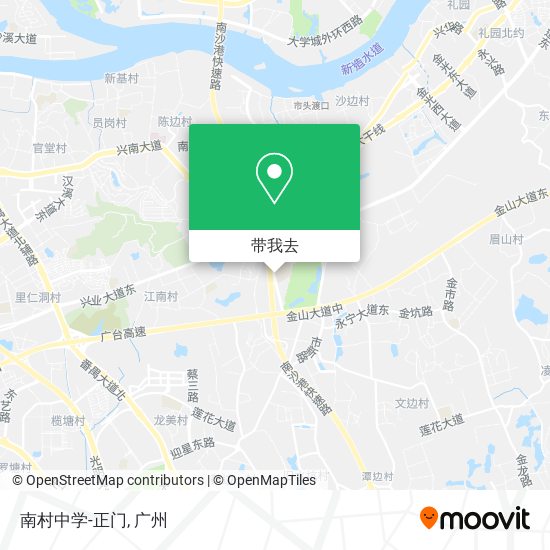 南村中学-正门地图