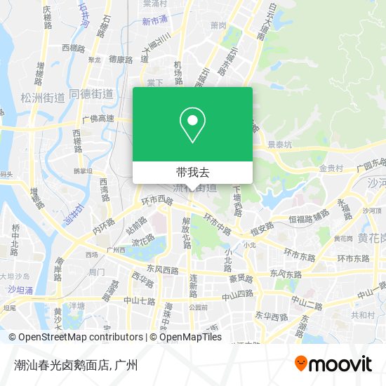 潮汕春光卤鹅面店地图