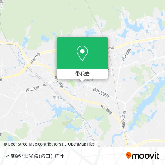 雄狮路/阳光路(路口)地图