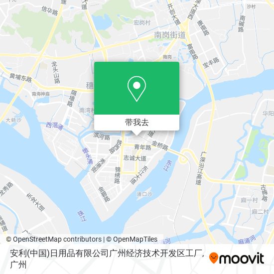 安利(中国)日用品有限公司广州经济技术开发区工厂地图