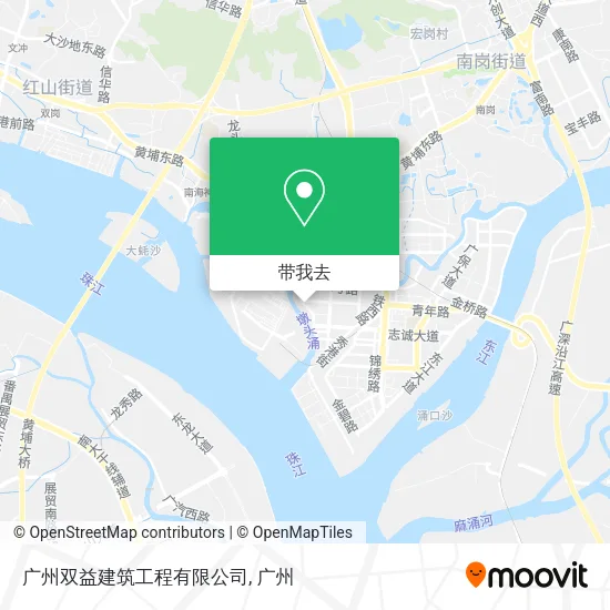 广州双益建筑工程有限公司地图