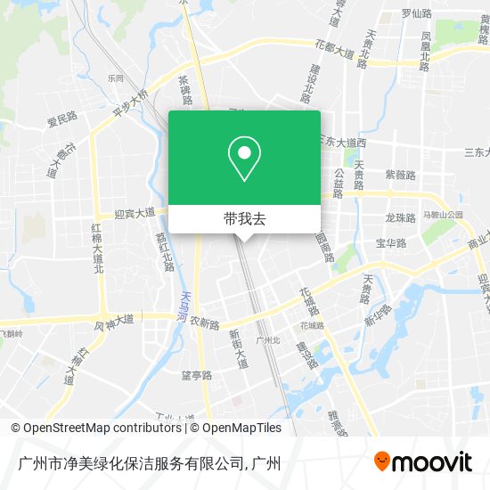 广州市净美绿化保洁服务有限公司地图