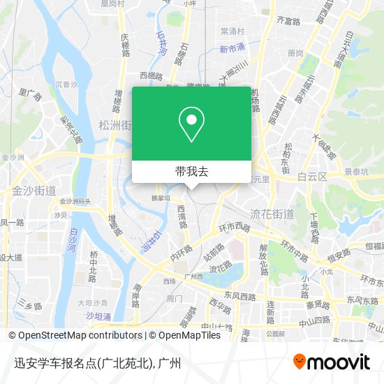 迅安学车报名点(广北苑北)地图