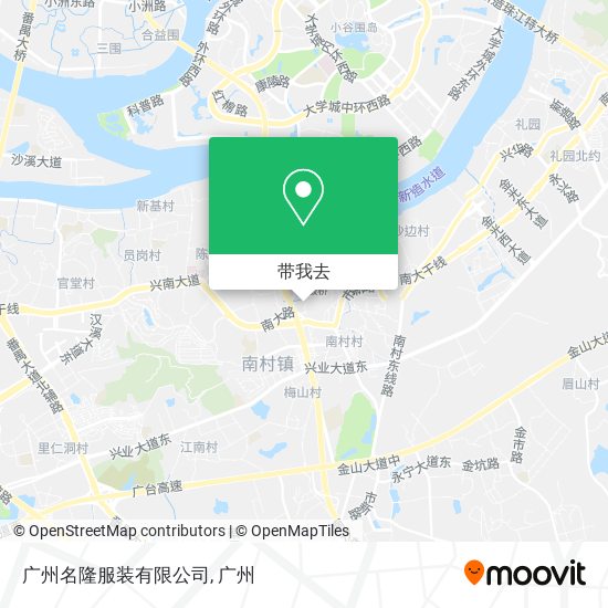 广州名隆服装有限公司地图