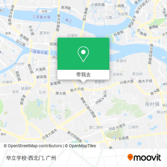 华立学校-西北门地图