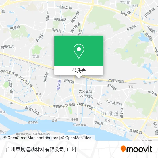 广州早晨运动材料有限公司地图