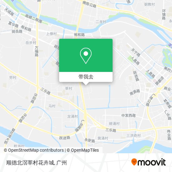 顺德北滘莘村花卉城地图