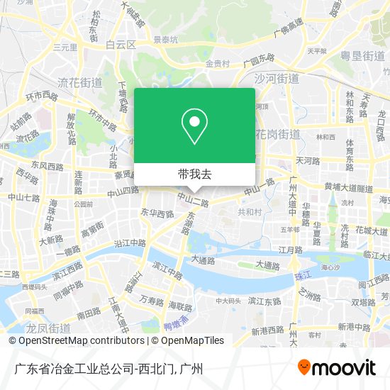 广东省冶金工业总公司-西北门地图