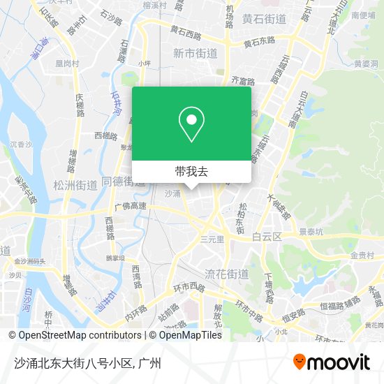 沙涌北东大街八号小区地图