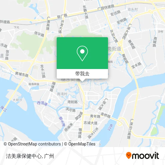 洁美康保健中心地图