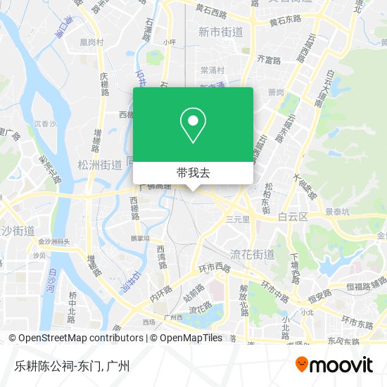 乐耕陈公祠-东门地图