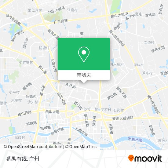 番禺有线地图
