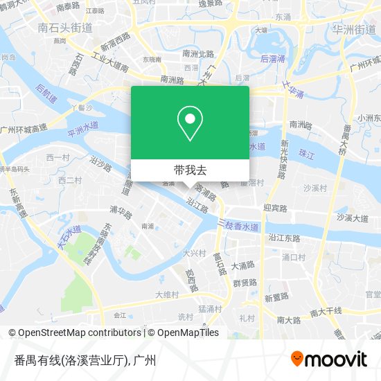 番禺有线(洛溪营业厅)地图