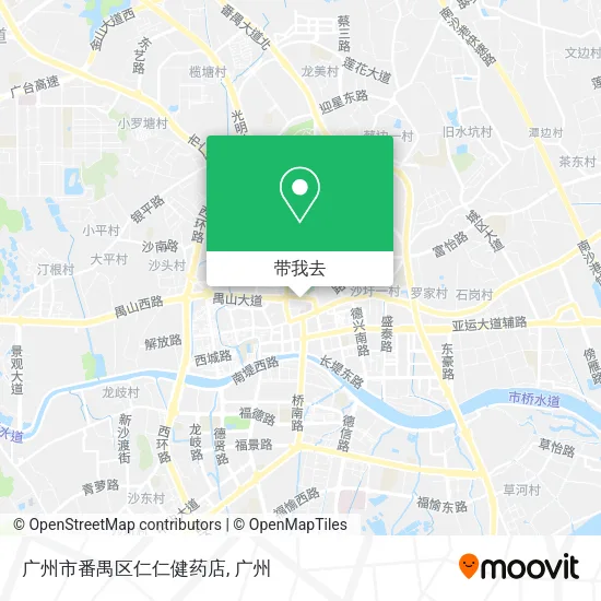 广州市番禺区仁仁健药店地图