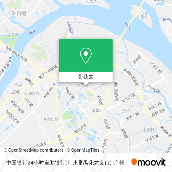 中国银行24小时自助银行(广州番禺化龙支行)地图