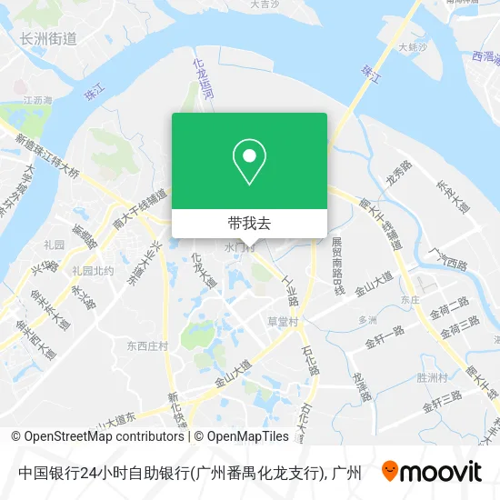 中国银行24小时自助银行(广州番禺化龙支行)地图