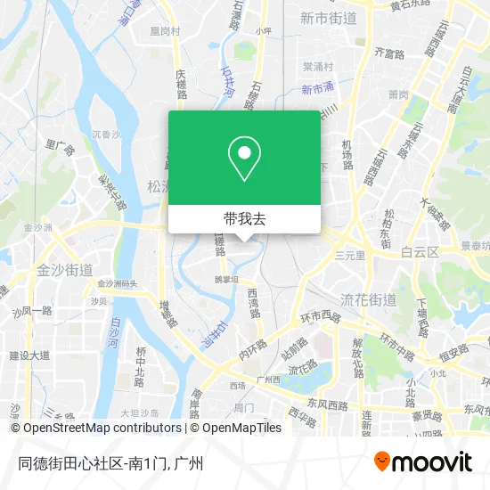 同德街田心社区-南1门地图