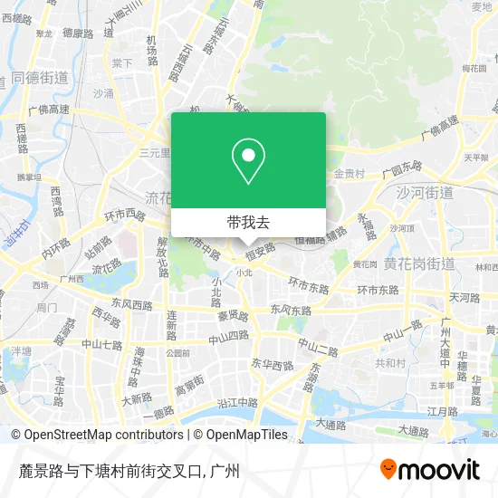 麓景路与下塘村前街交叉口地图