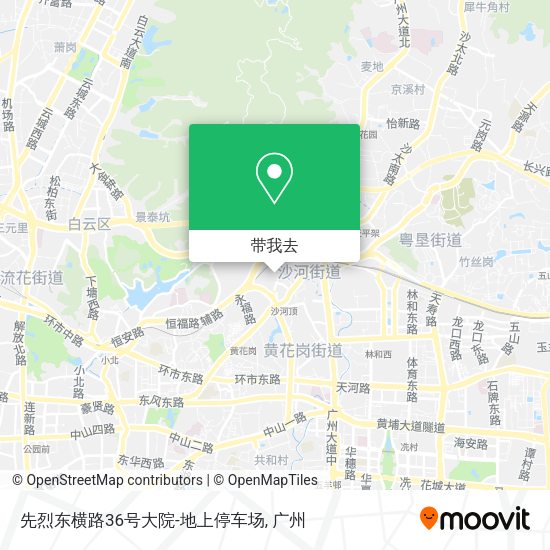 先烈东横路36号大院-地上停车场地图
