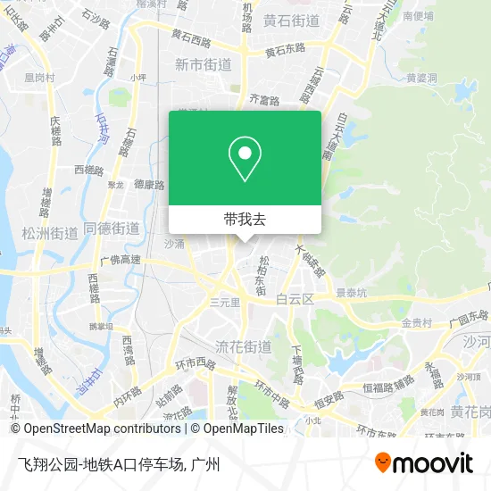 飞翔公园-地铁A口停车场地图