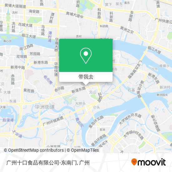 广州十口食品有限公司-东南门地图
