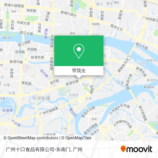 广州十口食品有限公司-东南门地图