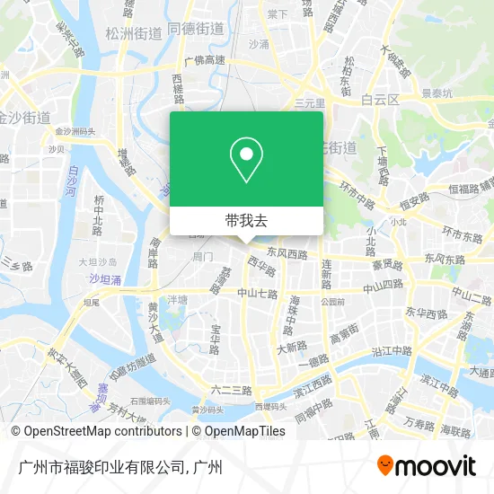广州市福骏印业有限公司地图