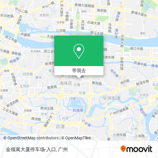 金领寓大厦停车场-入口地图