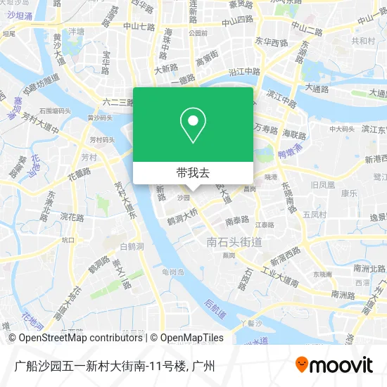广船沙园五一新村大街南-11号楼地图