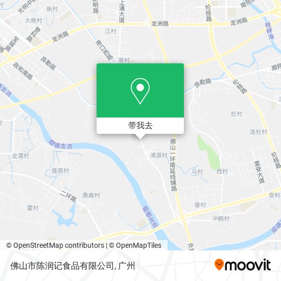 佛山市陈润记食品有限公司地图