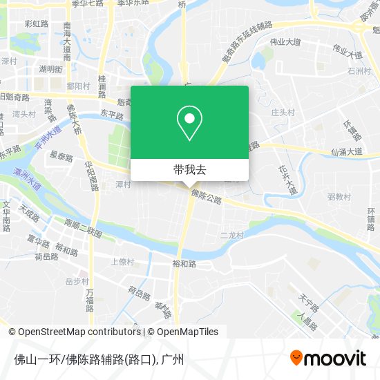 佛山一环/佛陈路辅路(路口)地图