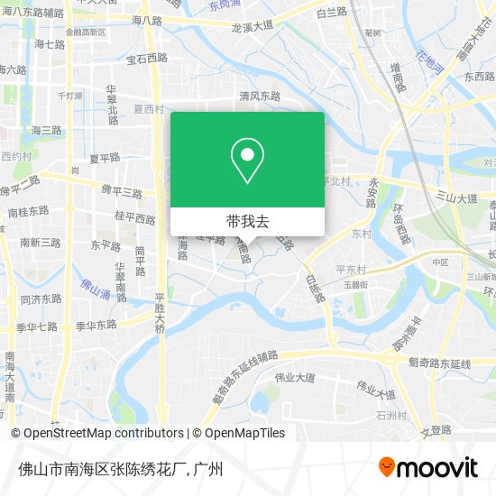 佛山市南海区张陈绣花厂地图