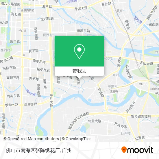佛山市南海区张陈绣花厂地图