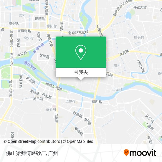 佛山梁师傅磨砂厂地图