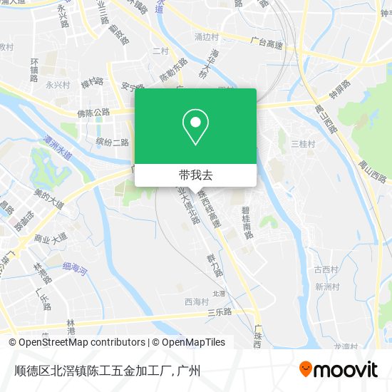 顺德区北滘镇陈工五金加工厂地图