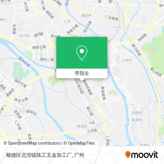 顺德区北滘镇陈工五金加工厂地图