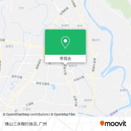 佛山三水顺行旅店地图