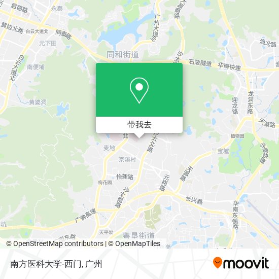 南方医科大学-西门地图