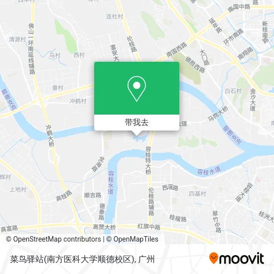 菜鸟驿站(南方医科大学顺德校区)地图