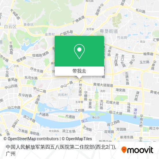 中国人民解放军第四五八医院第二住院部(西北2门)地图