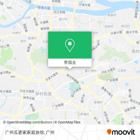 广州瓜婆家家庭旅馆地图
