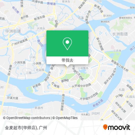金麦超市(华师店)地图