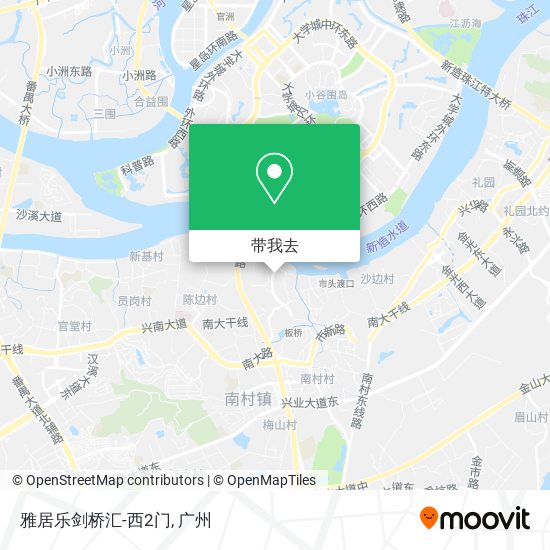 雅居乐剑桥汇-西2门地图