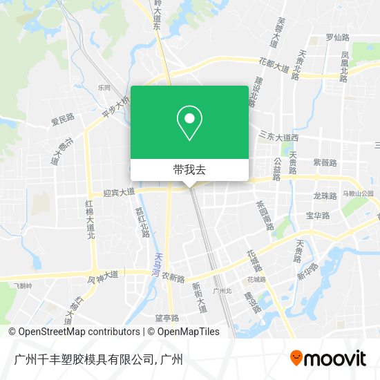 广州千丰塑胶模具有限公司地图