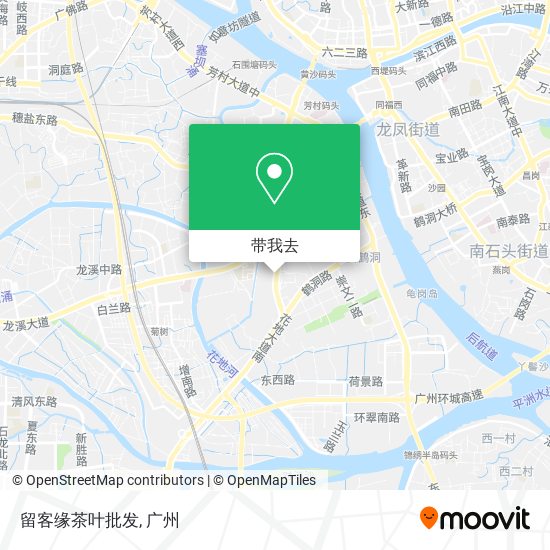 留客缘茶叶批发地图