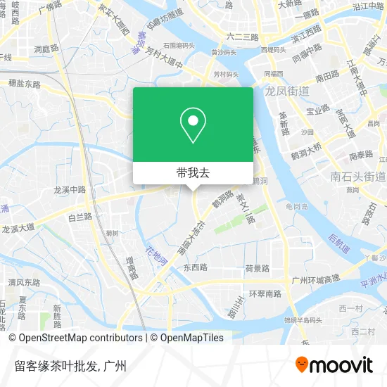 留客缘茶叶批发地图