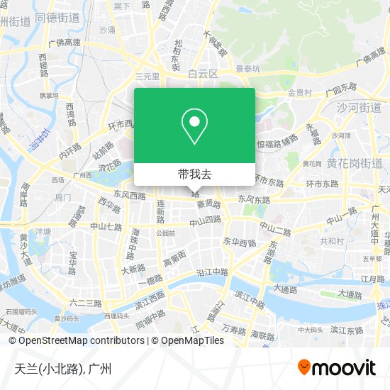 天兰(小北路)地图