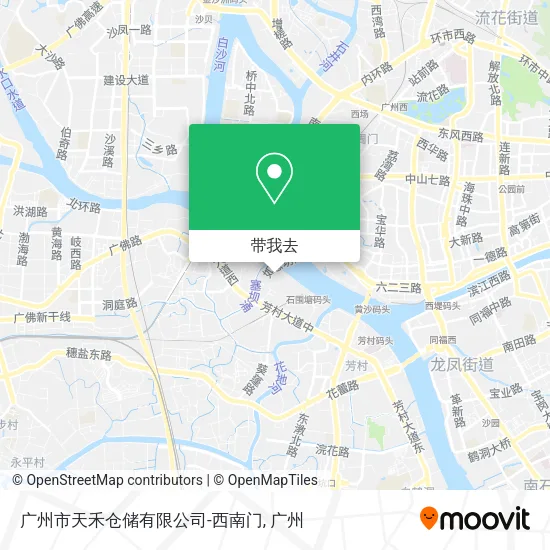 广州市天禾仓储有限公司-西南门地图