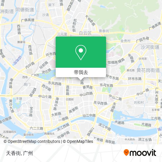天香街地图